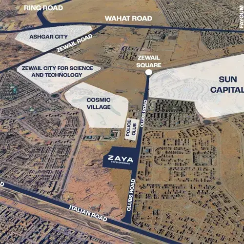 zaya october gardens Location