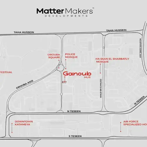 ganoub hub mall new cairo location